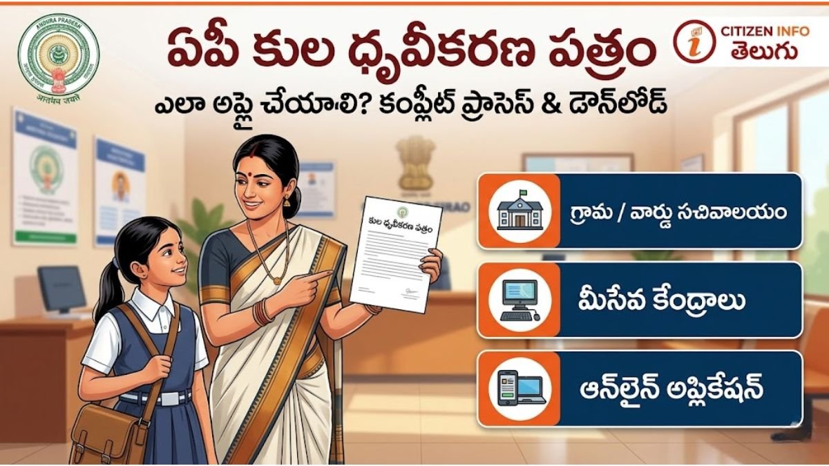 How to apply for Caste Certificate in Andhra Pradesh Step by Step