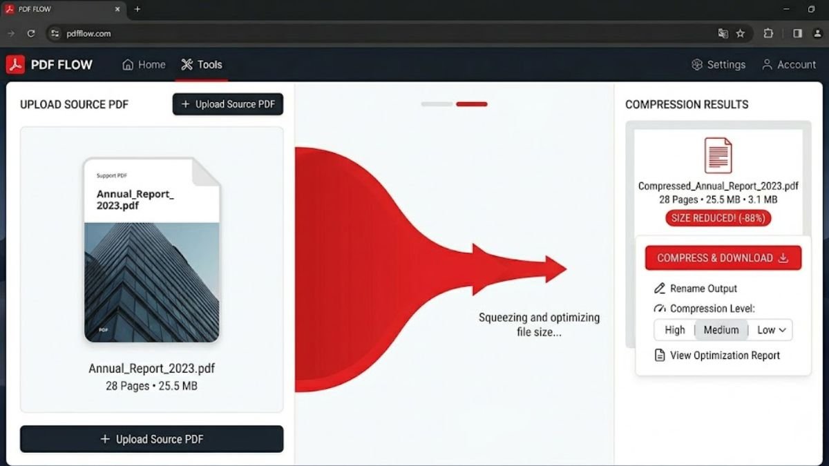 Free online PDF compressor tool